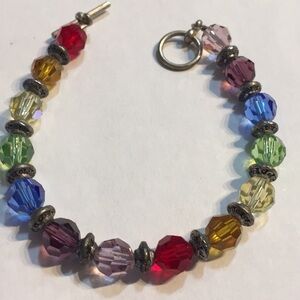 Handcrafted Multicolored Jewel Beaded Bracelet